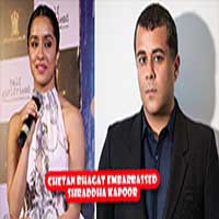 Chetan Bhagat Embarrassed Shraddha Kapoor