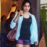Jhanvi Kapoor Spotted In Shorts