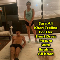 Sara Ali Khan Trolled For Her Short Dress Picture With Ibrahim Ali Khan