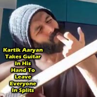 Kartik Aaryan Takes Guitar In His Hand To Leave Everyone In Splits