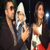 Shilpa Shetty Spotted With Son Viaan Raj Kundra At Airport
