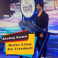 Akshay Kumar Walks 21km On Treadmill For Water Scarcity Problem
