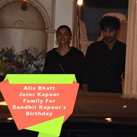 Alia Bhatt Joins Kapoor Family For Randhir Kapoors Birthday