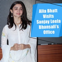Alia Bhatt Visits Sanjay Leela Bhansalis Office