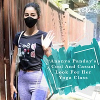 Ananya Pandays Cool And Casual Look For Her Yoga Class