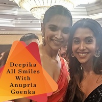 Deepika Is All Smiles As She Strikes A Pose With Anupriya Goenka