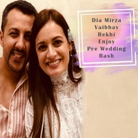 Dia Mirza Vaibhav Rekhi Enjoy Pre Wedding Bash