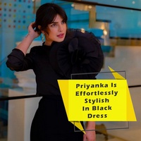 Priyanka Chopra Is Effortlessly Stylish In Black Dress