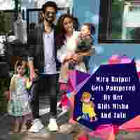 Mira Rajput Gets Pampered By Her Kids Misha And Zain